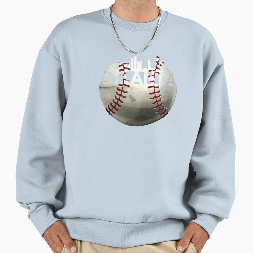 Amazing Atlanta Baseball Ball Atlanta Sweatshirt - Custom Art Print Unisex - T-Shirt, Sweatshirt, Hoodie