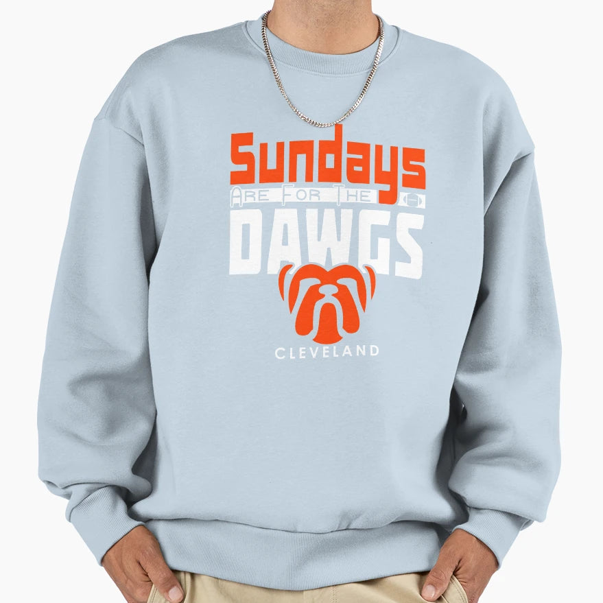 Cleveland Football Fan Sundays Sweatshirt - Minimalist Print for Adults - T-Shirt, Sweatshirt, Hoodie