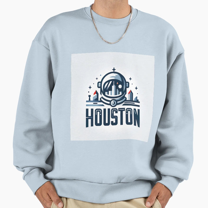 Houston City Illustration Sweatshirt - Novelty Apparel for Adults - T-Shirt, Sweatshirt, Hoodie