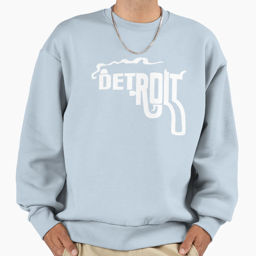 Detroit Smoking Gun Sweatshirt - Casual Everyday Wear for Adults - T-Shirt, Sweatshirt, Hoodie