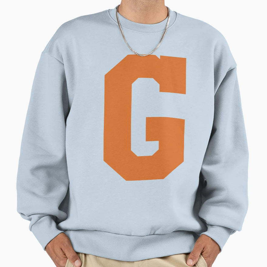 Alphabet Orange G Sports Letter G Sweatshirt - Streetwear Style Men Women - T-Shirt, Sweatshirt, Hoodie