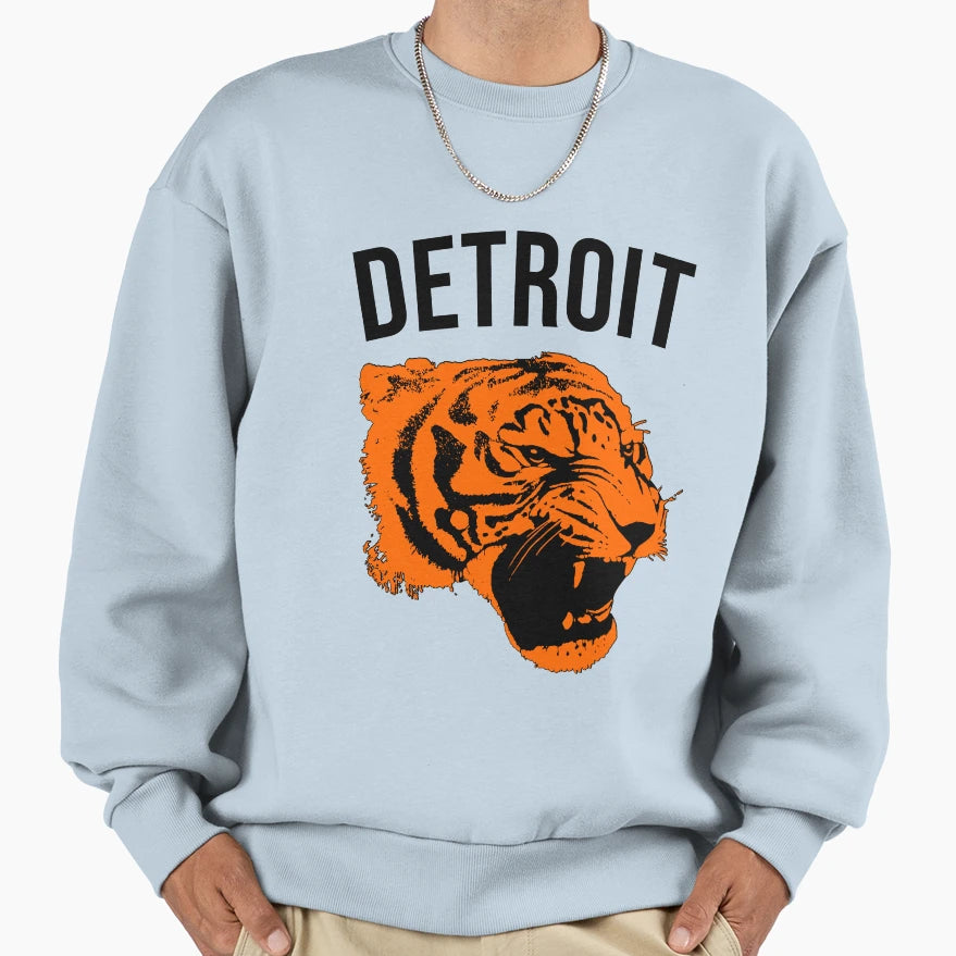 Detroit Tiger Sweatshirt - Fun Novelty Design Unisex - T-Shirt, Sweatshirt, Hoodie