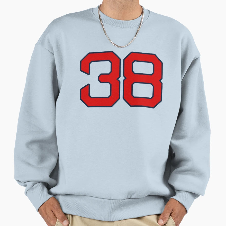 Number 38 Boston Retired Number And T-Shirt - Fun Novelty Design Unisex - T-Shirt, Sweatshirt, Hoodie