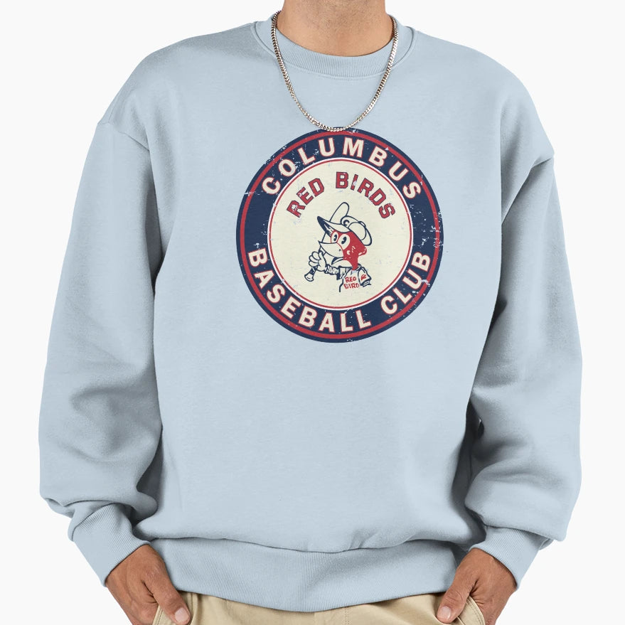 Columbus Red Birds Defunct Baseball Sweatshirt - Custom Art Print Men Women - T-Shirt, Sweatshirt, Hoodie