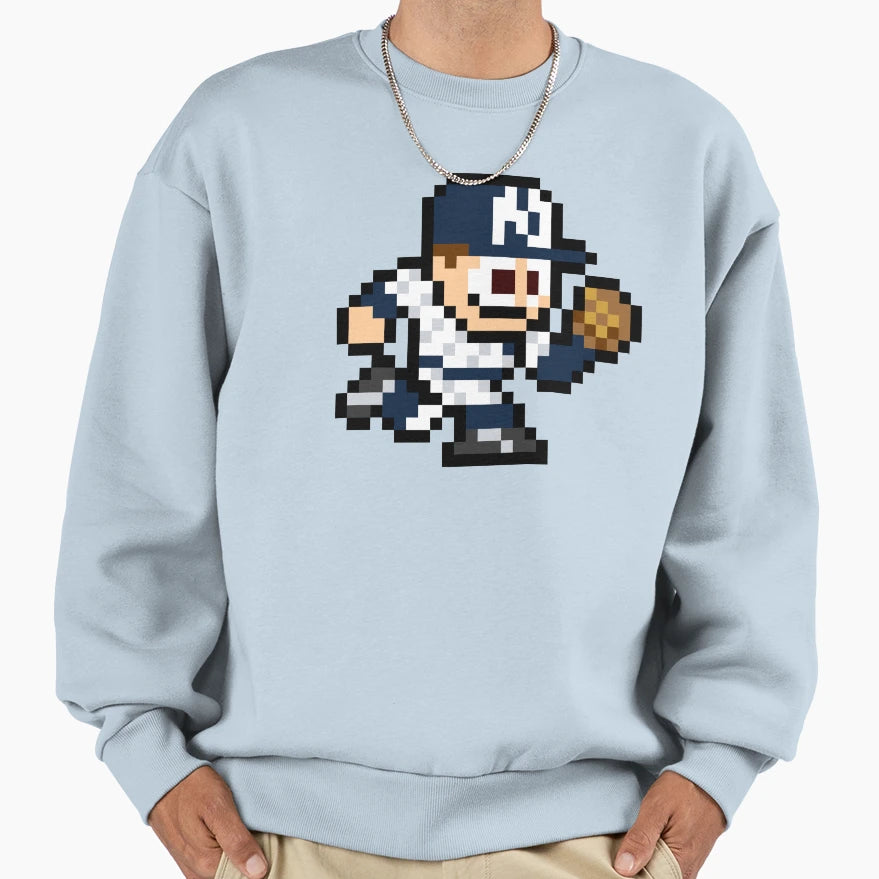 New York 8 Bit Player Sweatshirt - Minimalist Print for Adults - T-Shirt, Sweatshirt, Hoodie