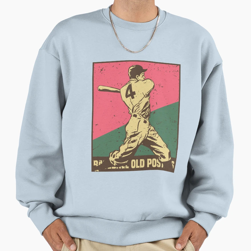 Baseball Old Sweatshirt - Graphic Print for Adults - T-Shirt, Sweatshirt, Hoodie
