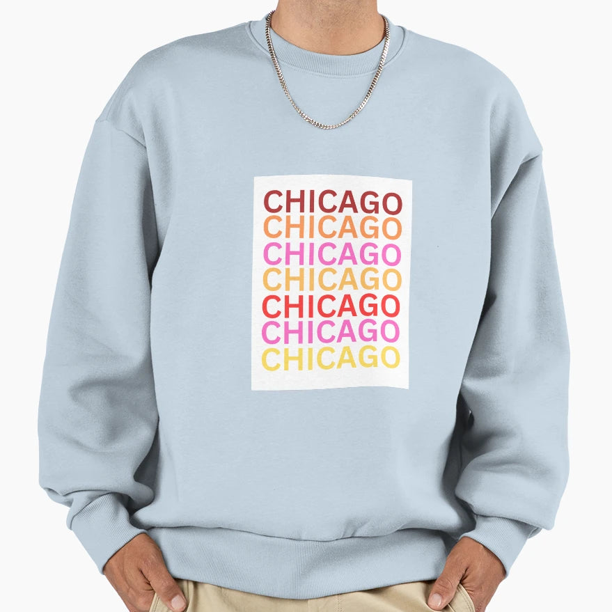Chicago Sweatshirt - Aesthetic Graphic Unisex - T-Shirt, Sweatshirt, Hoodie