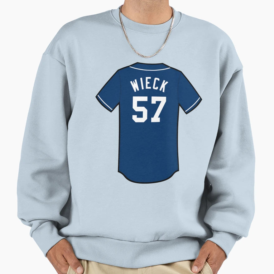 Brad Wieck Jersey Sweatshirt - Fun Novelty Design for Adults - T-Shirt, Sweatshirt, Hoodie