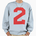 Number 2 Red Two Sports Number 2 Sweatshirt - Trendy Graphic Men Women - T-Shirt, Sweatshirt, Hoodie
