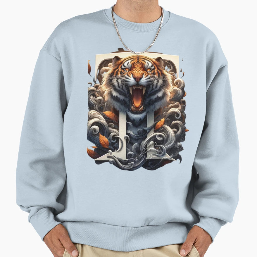Tiger Sweatshirt - Casual Everyday Wear Men Women - T-Shirt, Sweatshirt, Hoodie