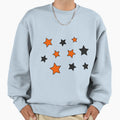 Orange And Black Stars School And Team Sweatshirt - Trendy Graphic Unisex - T-Shirt, Sweatshirt, Hoodie