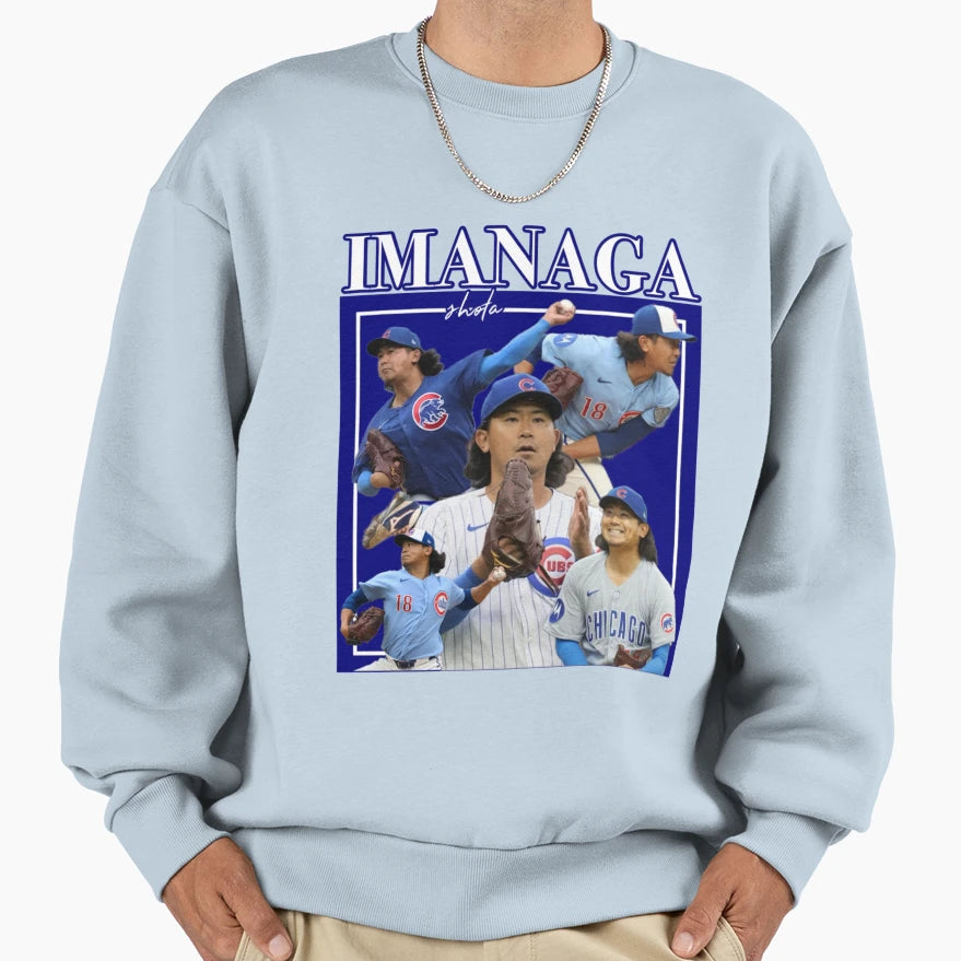 Shota Imanaga Sweatshirt - Minimalist Print Men Women - T-Shirt, Sweatshirt, Hoodie