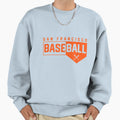 San Francisco Baseball Home Plate Sweatshirt - Streetwear Style for Adults - T-Shirt, Sweatshirt, Hoodie