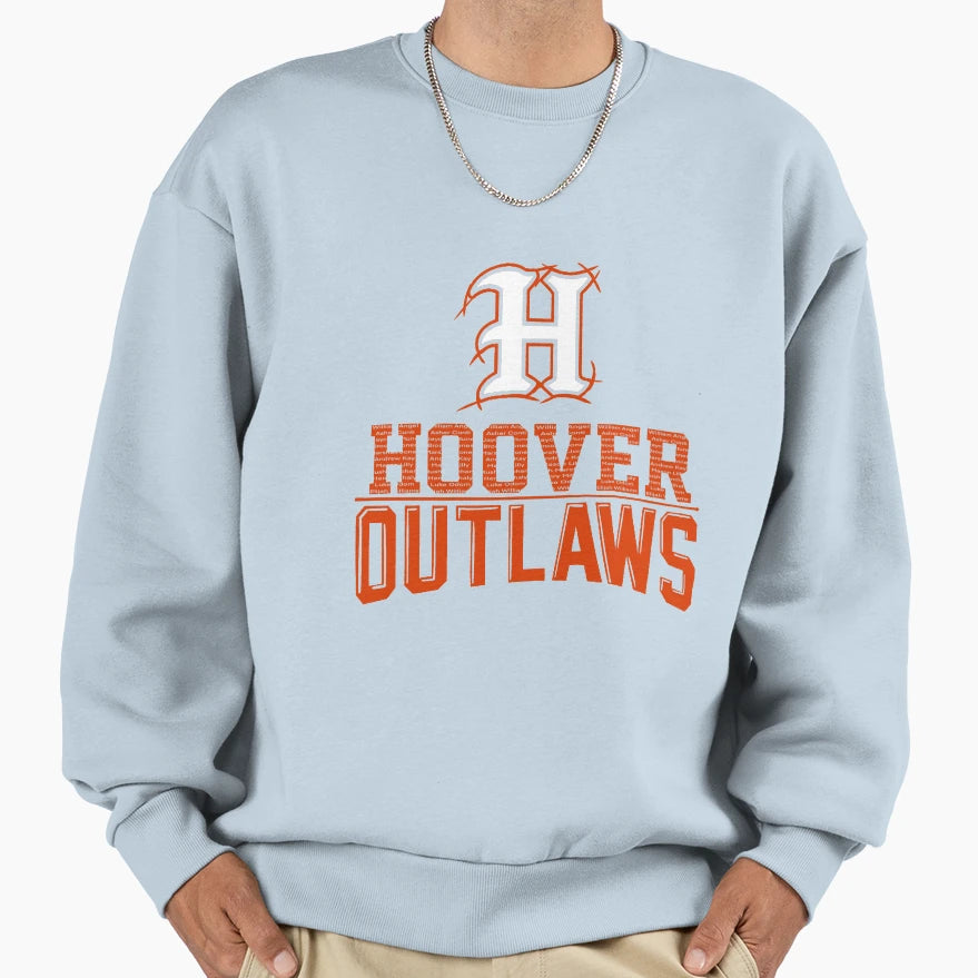 Hoover Outlaws All Star Baseball Sweatshirt - Unique Graphic Unisex - T-Shirt, Sweatshirt, Hoodie