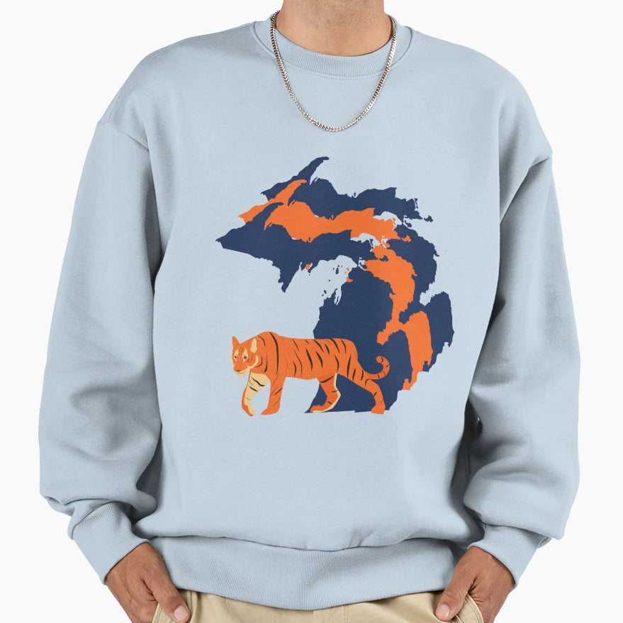 Michigan Border Tigers Sweatshirt - Aesthetic Graphic Unisex - T-Shirt, Sweatshirt, Hoodie