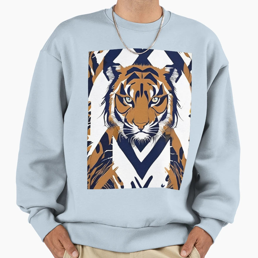 Animal Pattern Tiger Sweatshirt - Trendy Graphic Men Women - T-Shirt, Sweatshirt, Hoodie