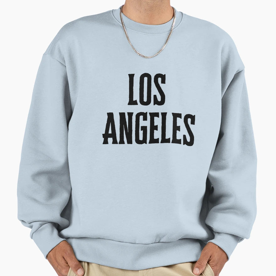 Los Angeles City Chic Trendy Font Sweatshirt - Trendy Graphic Men Women - T-Shirt, Sweatshirt, Hoodie