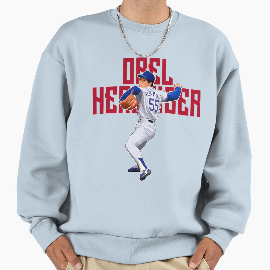 Orel Hershiser Pitches Legend 56 Sweatshirt - Streetwear Style Men Women - T-Shirt, Sweatshirt, Hoodie