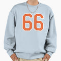 Sports Number 66 Jersey Sixty Sweatshirt - Fun Novelty Design for Adults - T-Shirt, Sweatshirt, Hoodie