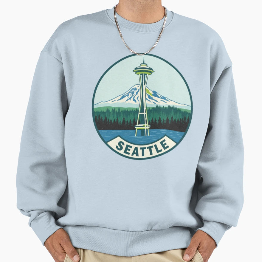Seattle Sweatshirt - Trendy Graphic Men Women - T-Shirt, Sweatshirt, Hoodie