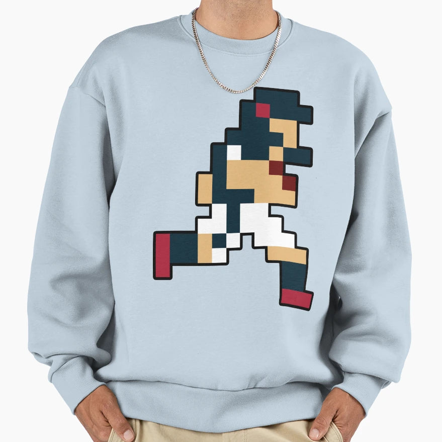 8 Bit Houston Pixel Football Player Sweatshirt - Aesthetic Graphic Unisex - T-Shirt, Sweatshirt, Hoodie