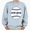 New York Throwback Baseball Sweatshirt - Custom Art Print Unisex - T-Shirt, Sweatshirt, Hoodie