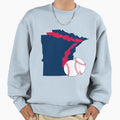 Minnesota Border Twins Sweatshirt - Fun Novelty Design for Adults - T-Shirt, Sweatshirt, Hoodie