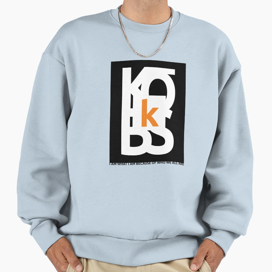 K Kobs Logo Black Sweatshirt - Minimalist Print for Adults - T-Shirt, Sweatshirt, Hoodie