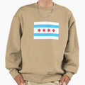 Chicago Flag Sweatshirt - Aesthetic Graphic Men Women - T-Shirt, Sweatshirt, Hoodie