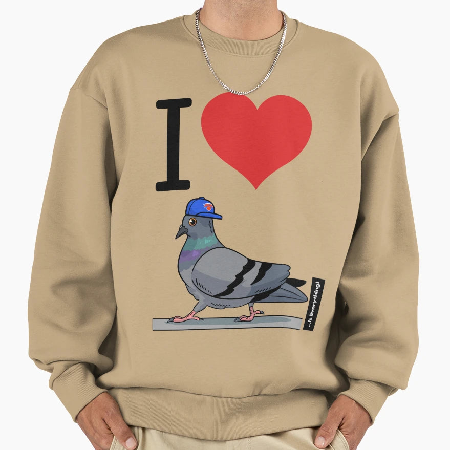 I Love Ny Knicks Sweatshirt - Novelty Apparel for Adults - T-Shirt, Sweatshirt, Hoodie