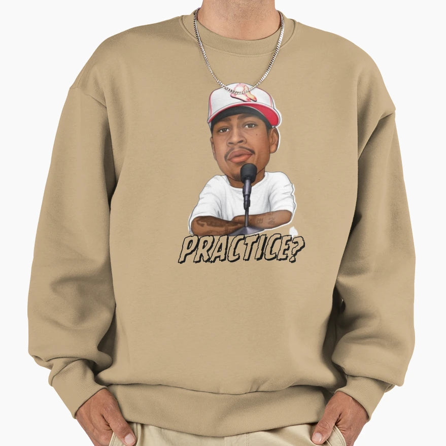 Talkin Bout Practive Allen Iverson Sweatshirt - Custom Art Print Unisex - T-Shirt, Sweatshirt, Hoodie