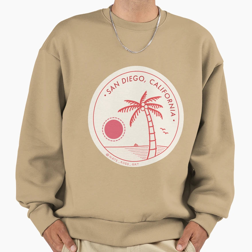 San Diego California Sweatshirt - Streetwear Style Unisex - T-Shirt, Sweatshirt, Hoodie