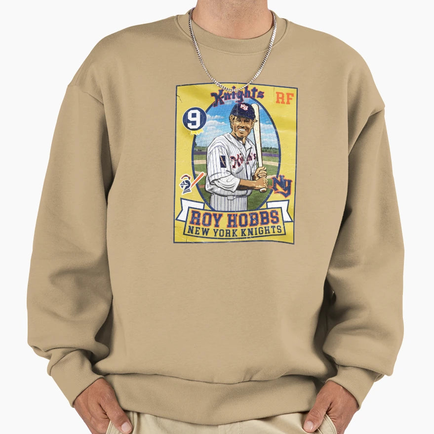 Roy Hobbs Trading Card Sweatshirt - Unique Graphic Men Women - T-Shirt, Sweatshirt, Hoodie