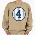 Lou Gehrig 4 Jersey Number Sweatshirt - Custom Art Print for Adults - T-Shirt, Sweatshirt, Hoodie