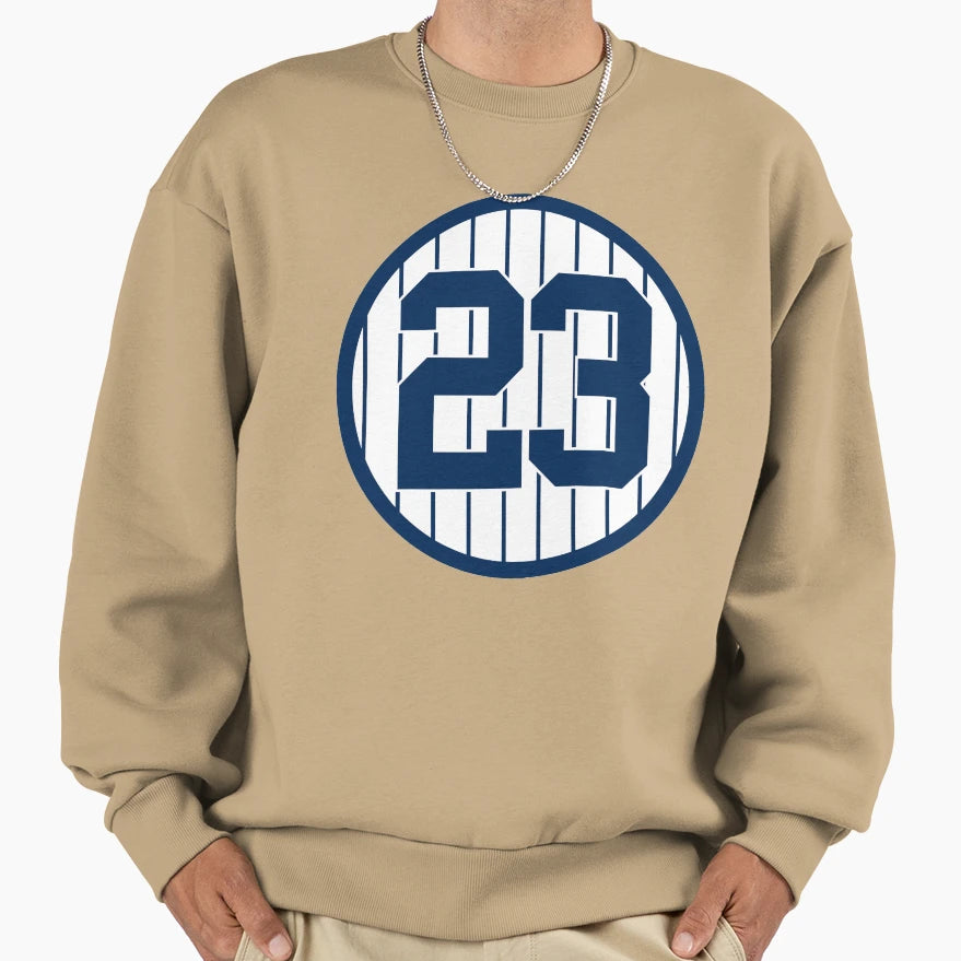 Don Mattingly 23 Jersey Number Sweatshirt - Trendy Graphic for Adults - T-Shirt, Sweatshirt, Hoodie
