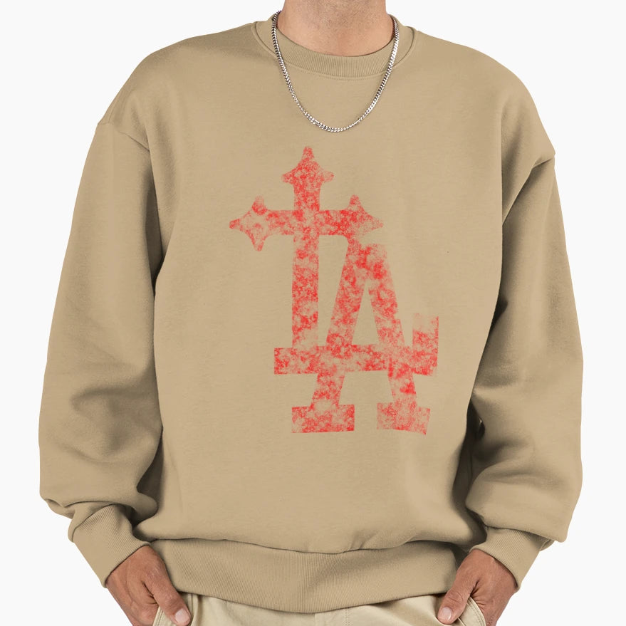 La Los Angeles Sweatshirt - Minimalist Print Men Women - T-Shirt, Sweatshirt, Hoodie