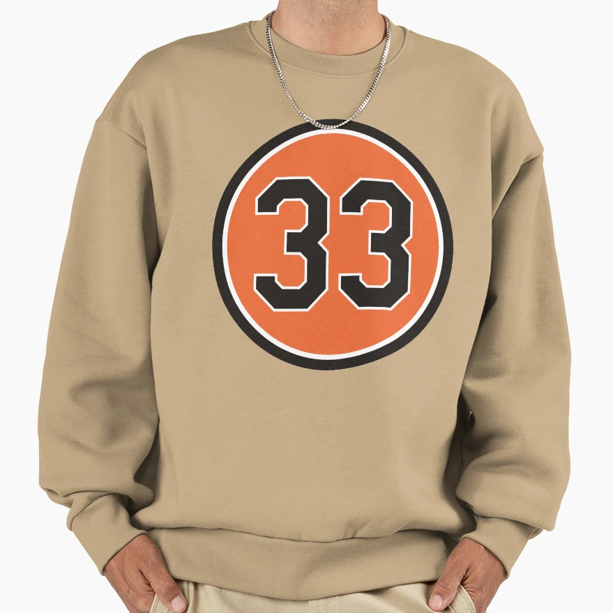 Eddie Murray 33 Jersey Number Sweatshirt - Minimalist Print Men Women - T-Shirt, Sweatshirt, Hoodie