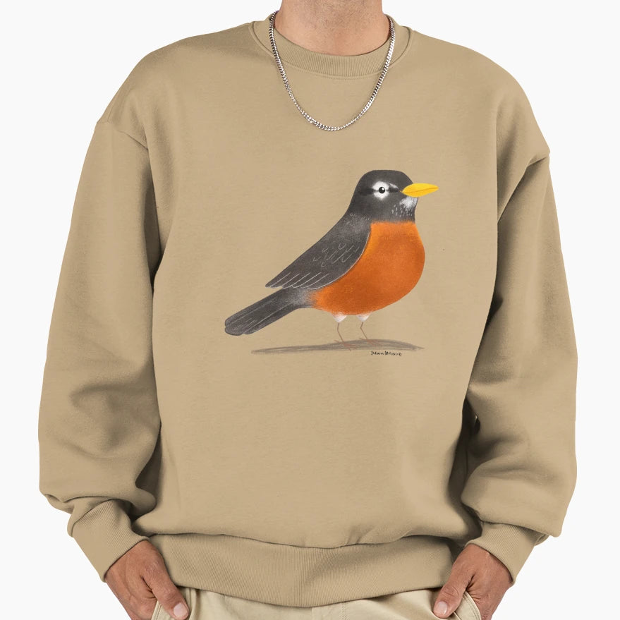American Robin Sweatshirt - Graphic Print Men Women - T-Shirt, Sweatshirt, Hoodie
