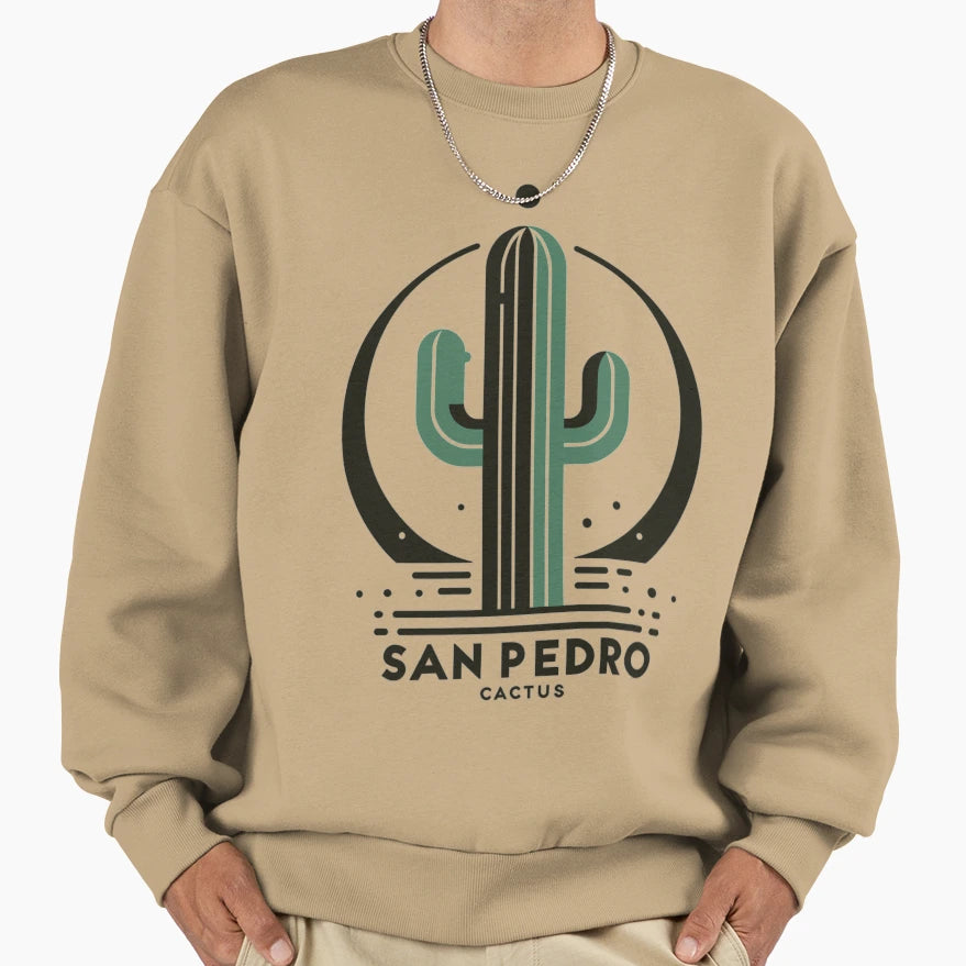 San Pedro Mescaline Cactus Sweatshirt - Novelty Apparel Men Women - T-Shirt, Sweatshirt, Hoodie