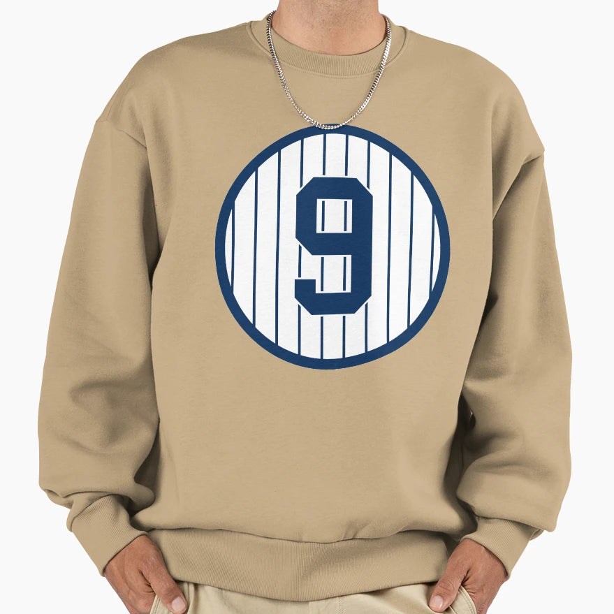 Roger Maris 9 Jersey Number Sweatshirt - Casual Everyday Wear for Adults - T-Shirt, Sweatshirt, Hoodie