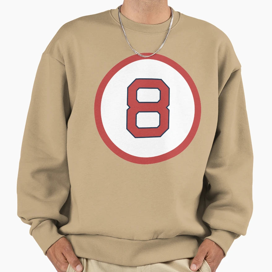 Carl Yastrzemski 8 Jersey Number Sweatshirt - Fun Novelty Design Unisex - T-Shirt, Sweatshirt, Hoodie