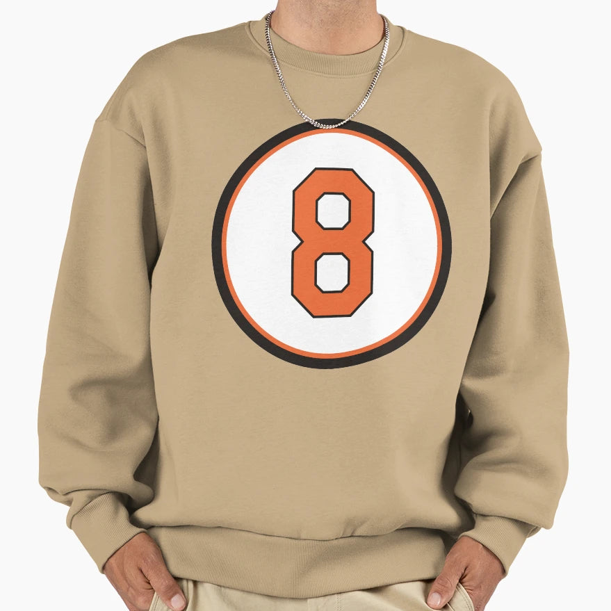 Cal Ripken Jr 8 Jersey Number Sweatshirt - Streetwear Style Men Women - T-Shirt, Sweatshirt, Hoodie