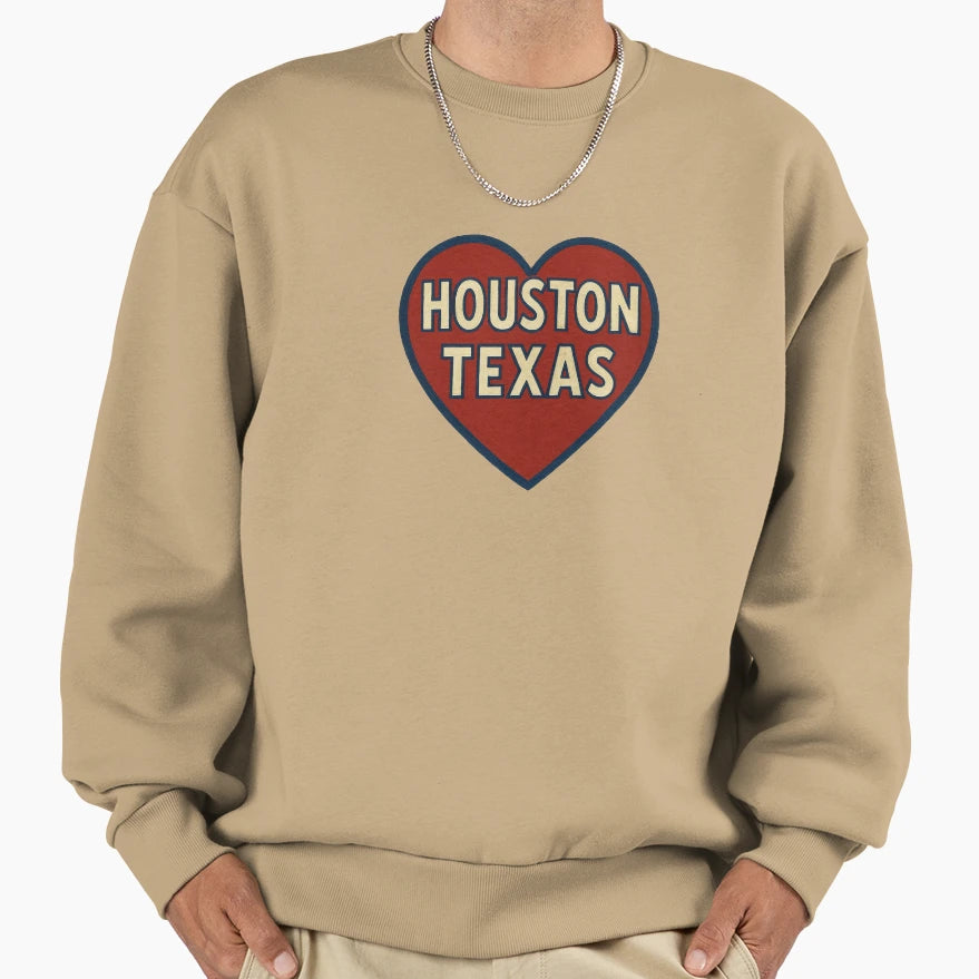 Houston Texas Sweatshirt - Unique Graphic for Adults - T-Shirt, Sweatshirt, Hoodie