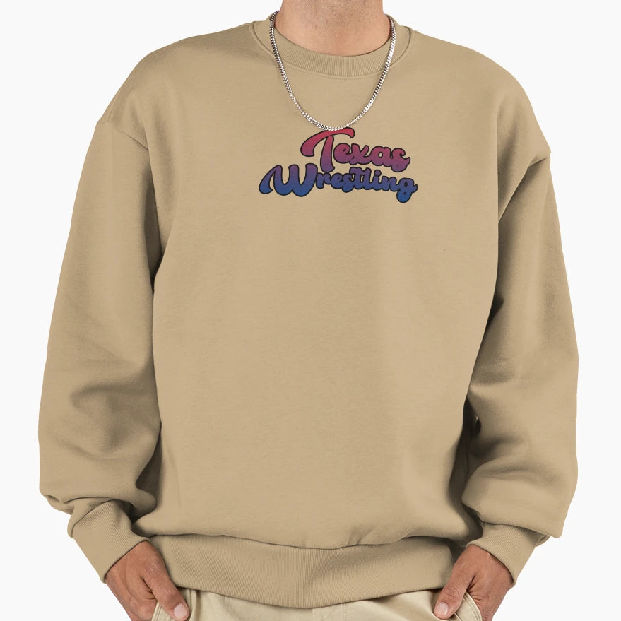 Texas Wrestling Usa Colors Sweatshirt - Casual Everyday Wear Men Women - T-Shirt, Sweatshirt, Hoodie