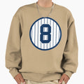 Yogi Berra 8 Jersey Number Sweatshirt - Minimalist Print for Adults - T-Shirt, Sweatshirt, Hoodie