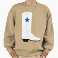 Cowboys Boot Sweatshirt - Aesthetic Graphic Men Women - T-Shirt, Sweatshirt, Hoodie