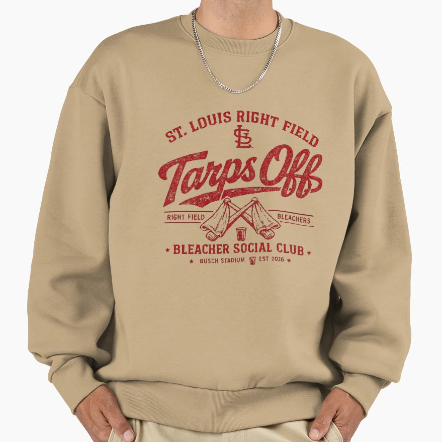 St Louis Tarps Off Bleacher Social Club T-Shirt - Aesthetic Graphic Unisex - T-Shirt, Sweatshirt, Hoodie