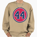 Hank Aaron 44 Jersey Number Sweatshirt - Custom Art Print for Adults - T-Shirt, Sweatshirt, Hoodie