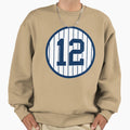 Wade Boggs 12 Jersey Number Sweatshirt - Fun Novelty Design for Adults - T-Shirt, Sweatshirt, Hoodie