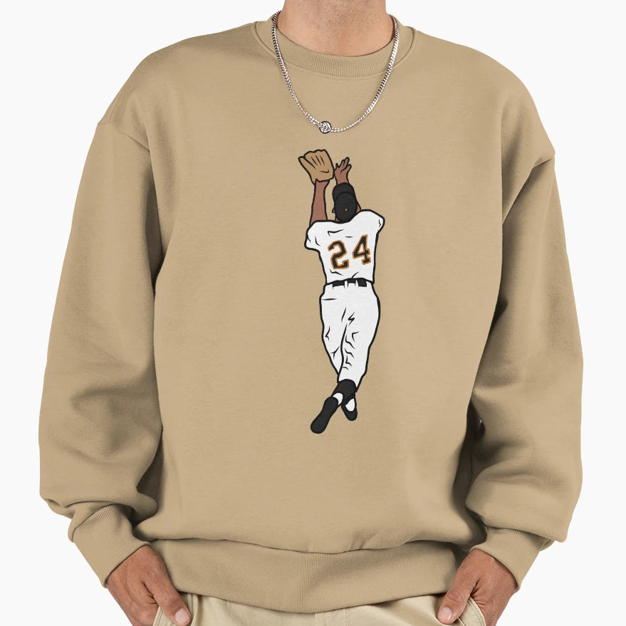 Willie Mays Catch Sweatshirt - Trendy Graphic Men Women - T-Shirt, Sweatshirt, Hoodie
